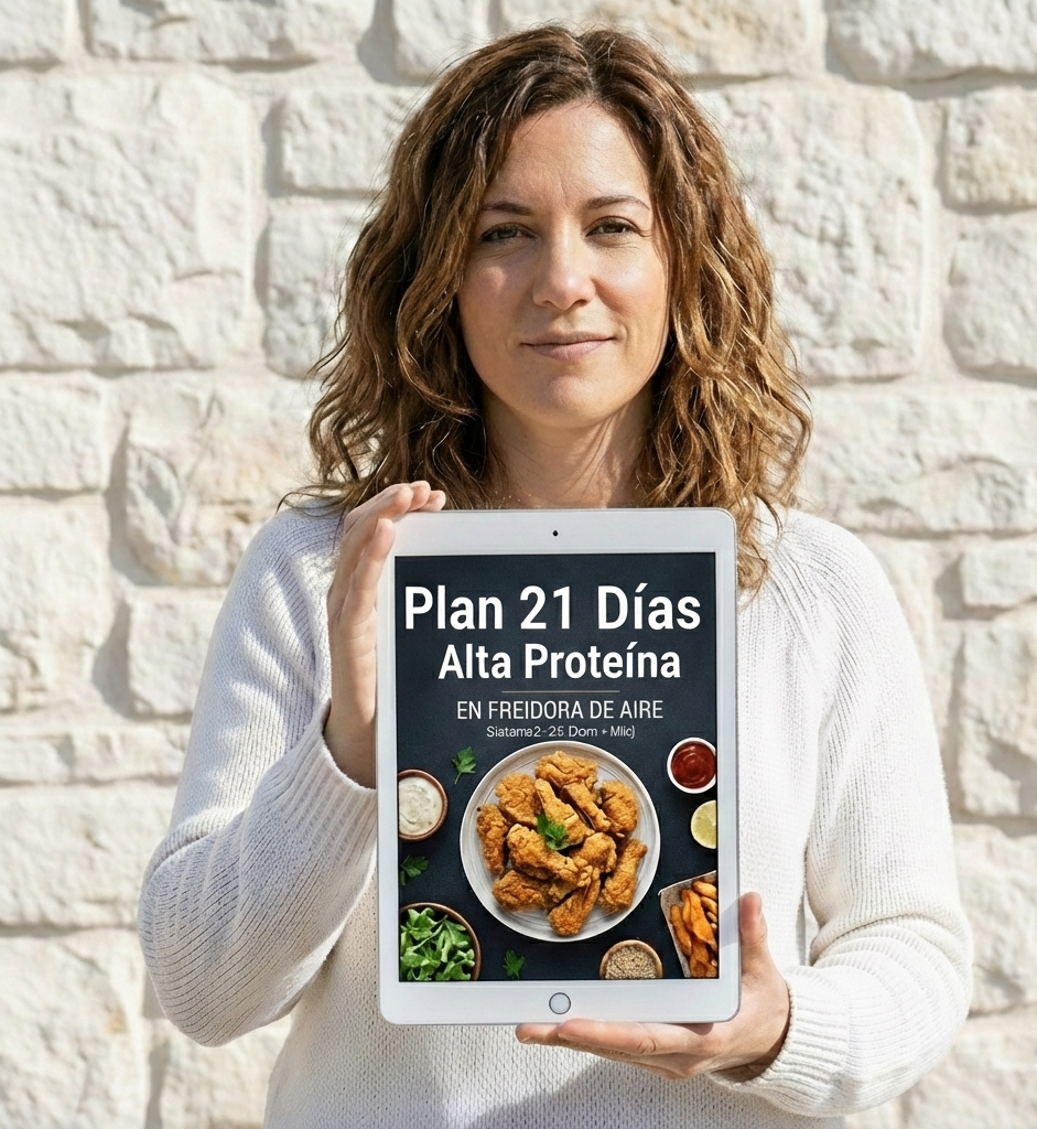 PLAN 21 DÍAS ALTA PROTEÍNA - PARA MAMÁS SIN TIEMPO. COCINANDO EN FREIDORA DE AIRE...